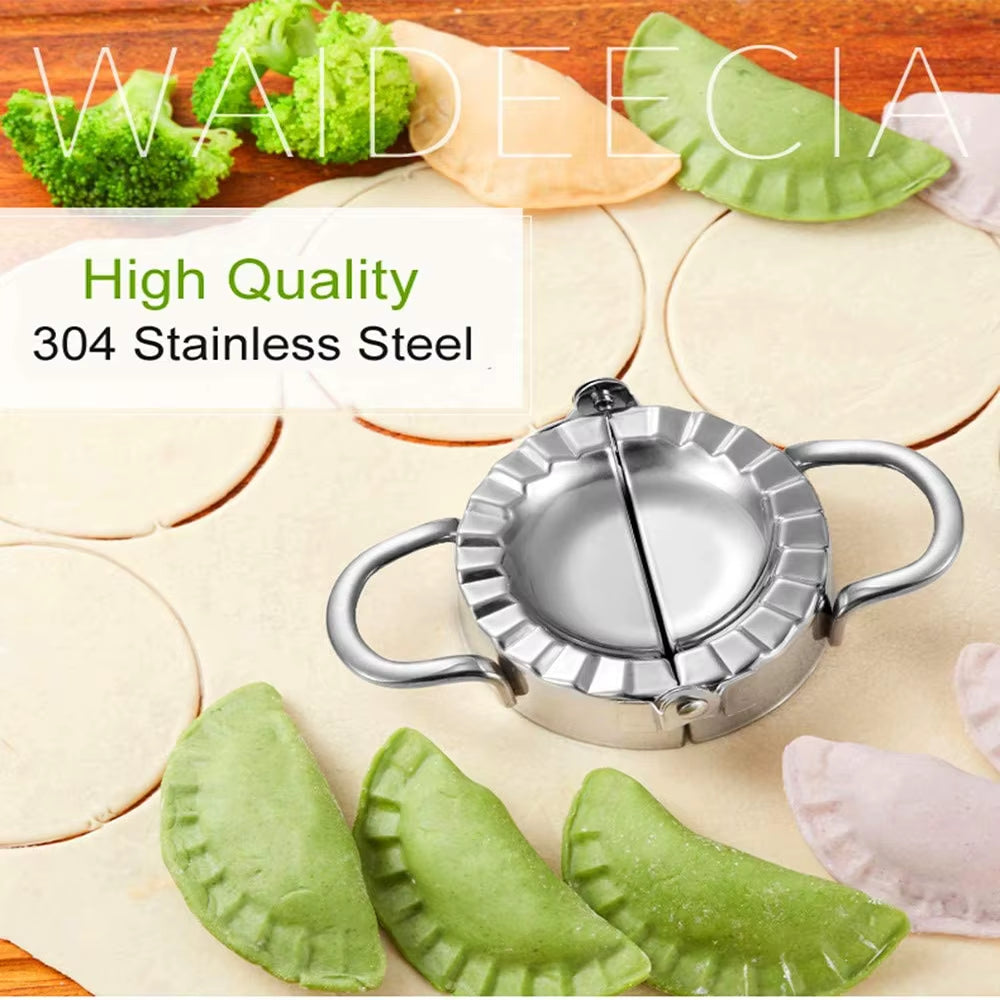 Dumpling Mold Stainless Steel Dumpling Maker Ravioli Empanada Maker Metal Dumplings Gyoza Dough Press Mould Kitchen Accessories
