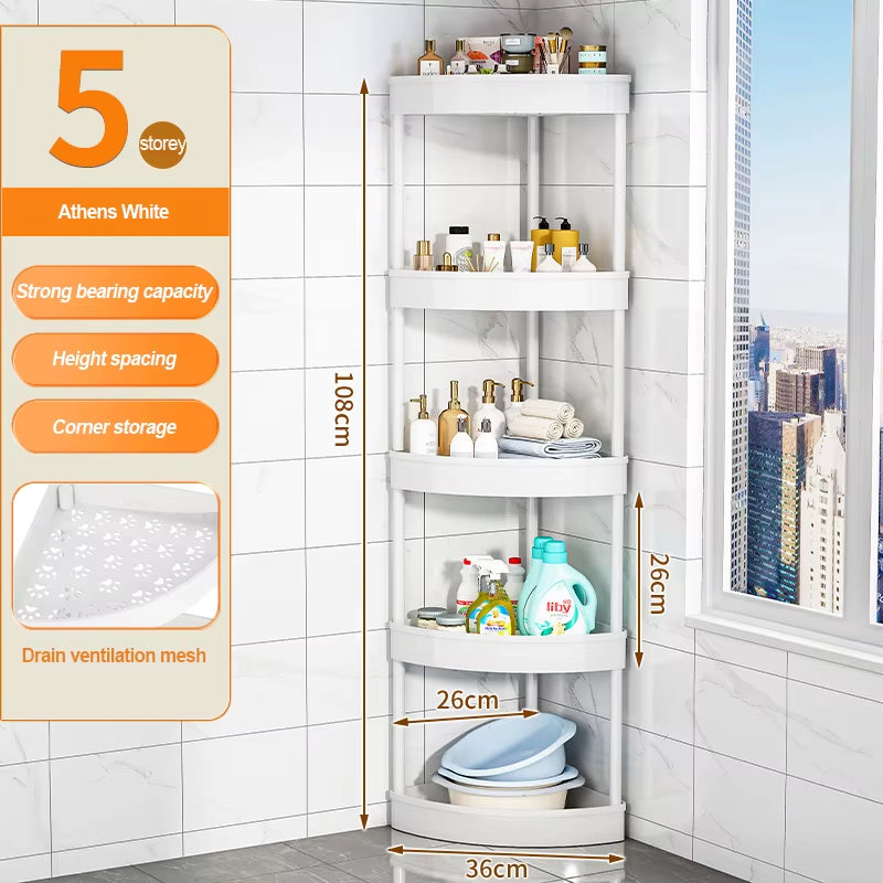 Bathroom Storage Cart with Wheels Kitchen Living Room Storage Rack High Load-Bearing Capacity Home Accessories