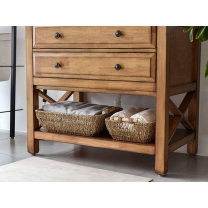 2-Piece 17.25 In. Natural Seagrass Storage Basket Set with Wooden Handles, Hand-Woven Organizing Baskets