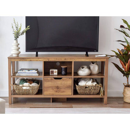 2-Piece 17.25 In. Natural Seagrass Storage Basket Set with Wooden Handles, Hand-Woven Organizing Baskets