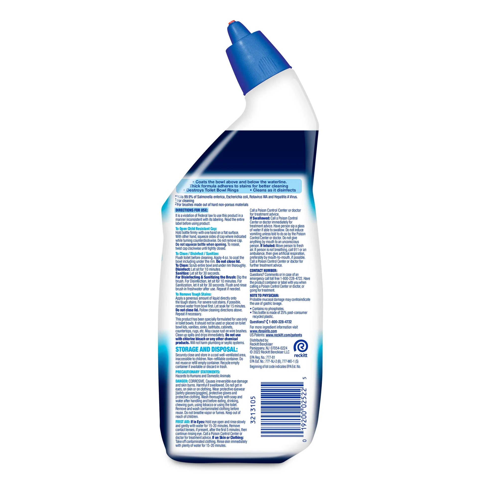 Power Toilet Bowl Cleaner Gels, Atlantic Fresh, 24 Fl Oz