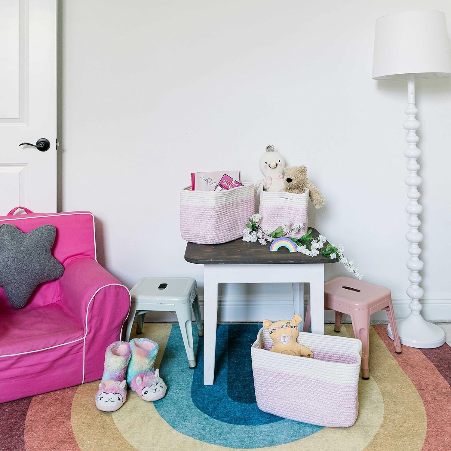 Rope Storage Basket Set for Home Organization