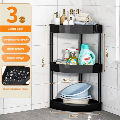 Bathroom Storage Cart with Wheels Kitchen Living Room Storage Rack High Load-Bearing Capacity Home Accessories