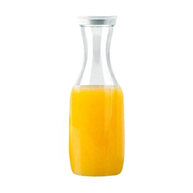 1500Ml/50Oz Juice Water Bottle Leakproof with Flip Top Round/Square Juice Container Plastic Water Bottle for Cold Drinks/Juice