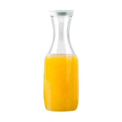 1500Ml/50Oz Juice Water Bottle Leakproof with Flip Top Round/Square Juice Container Plastic Water Bottle for Cold Drinks/Juice
